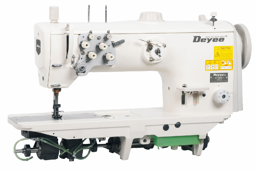 Direct-drive Double-needle Compound Eeed Lockstitch Machine With Auto Trimmer